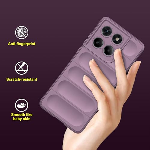 Image of amazon basics Back Case Cover for Motorola Edge 60 Fusion 5G | Compatible for Motorola Edge 60 Fusion 5G Back Cover | Liquid Silicon Magic Case with Camera Protection | Lavender