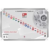 DFL Magnettabelle 2. Bundesliga, Grau, Weiß, 60 x 40 cm
