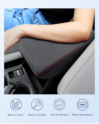 Image of CDEFG for 2025 Subaru Forester Center Console Cover, for 2025 Subaru Forester Accessories Armrest Cover Middle Console Pad Arm Rest Cushion (Not for All 2026 Forester Models)