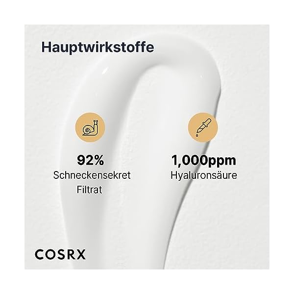 COSRX Advanced Snail 92% All in One Cream | Schneckenschleim Creme mit Hyaluron | Anti Pickel Anti Falten Gesichtscreme | für trockene und empfindliche Haut | Korean Skincare – Bild 6