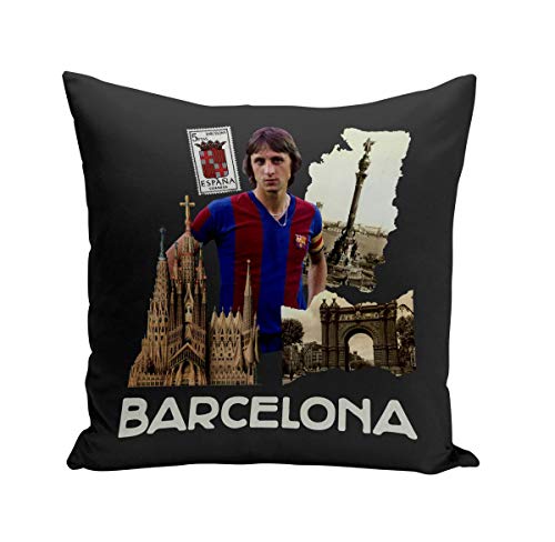 Fabulous Coussin 40x40 cm Barcelona Collage Ville Carte Postale FC Barcelone