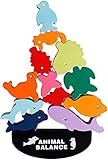 🎁 【Die Gesundheit von Kindern Steht an Erster Stelle】 Das Holzstapelspiel von CESHMD besteht aus Naturkautschukholz und ist mit Farbe auf Wasserbasis gebeizt. Gut bemalt, hat keinen schlechten Geruch. Glatte Oberfläche, keine scharfen Kanten und schadet der empfindlichen Haut des Babys nicht.