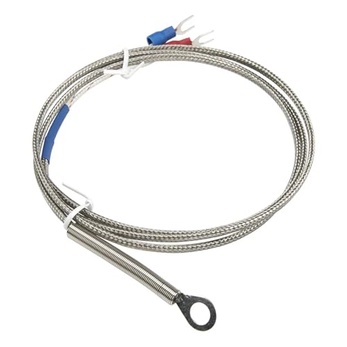 Termopar tipo J con sensor de temperatura de anillo de 5mm y cable de 1m 4
