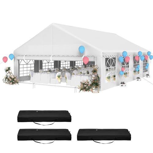 YITAHOME 20x30FT Heavy Duty Party Tent PVC White...