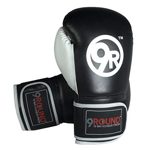 Sunny Days Entertainment 9Round Fitness Boxing Gloves for Men and Women | Heavy Bag Workout Gloves - Black (320196)
