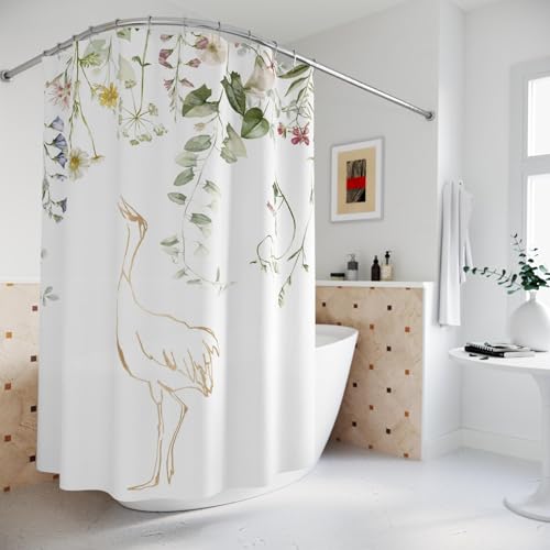 Rideau de douche lavable aquarelle contre les éclaboussures