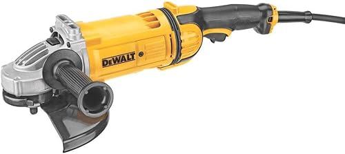 DEWALT Amoladora angular, 9 pulgadas, 4.7 HP, 6.500 RPM, con sistema de eyección de polvo, con cable (DWE4559N)