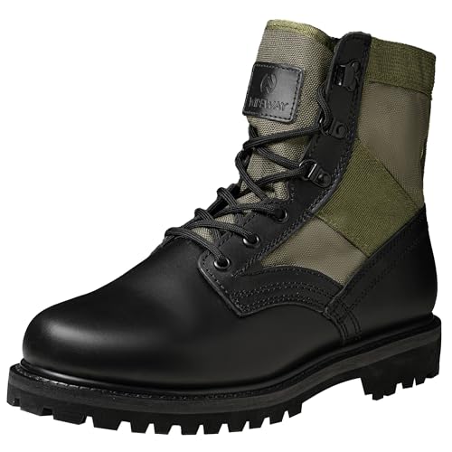 Men's Military Jungle Combat Boots 8 Inch Lightweight Motorcycle Tactical Boot Police Army Botas