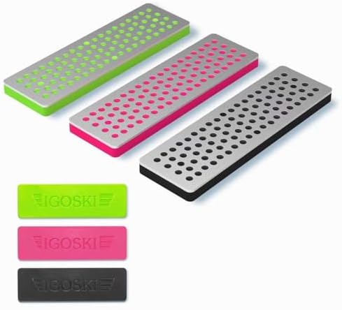 IGOSKI Snowboard Ski Edge Bevel Tuning ski Wax kit Diamonds 3 Pieces Diamond File 240 Grit 500 Grit 1000 Grit for Skier