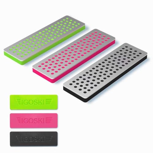 IGOSKI Snowboard Ski Edge Schrägstimmung Ski Wax Kit Diamanten 3 Stück Diamantfeile 240 Körnung 500 Körnung 1000 Körnung für Skifahrer