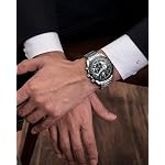 Armbanduhr Herren Edelstahl Herrenuhr Groß Uhren Herren Chronograph Analog Quarz Männer Uhr Kleid Wasserdicht 3ATM mit Kalender Business Casual – Bild 3