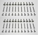 Chrome Interior Screws! for Old School Restoration Compatible with GM G-Body Monte Carlo, Lemans, Bonneville, El Camino, Regal, Malibu, Cutlass, Caballero, Grand Prix & etc. (66)