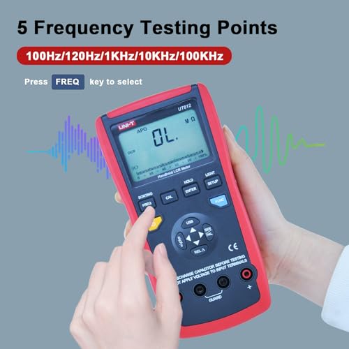 UT612 Handheld LCR Meter, 20000 Counts Inductance
