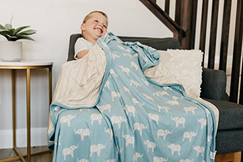 Copper Pearl Jumbo Premium Knit 3 Layer Stretchy Throw Blanket Peanut #TOP3