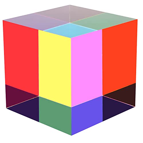 ZhuoChiMall CMY Mixing Colour Cube, 2.75 inch (70mm) CMYcube for Home or Office decor Physics Education Learning - Image 2