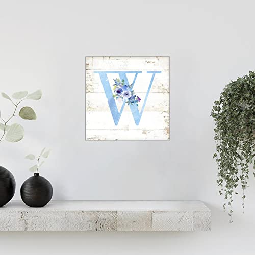 Monogramme lettre W bois decoration murale chargee de douceur