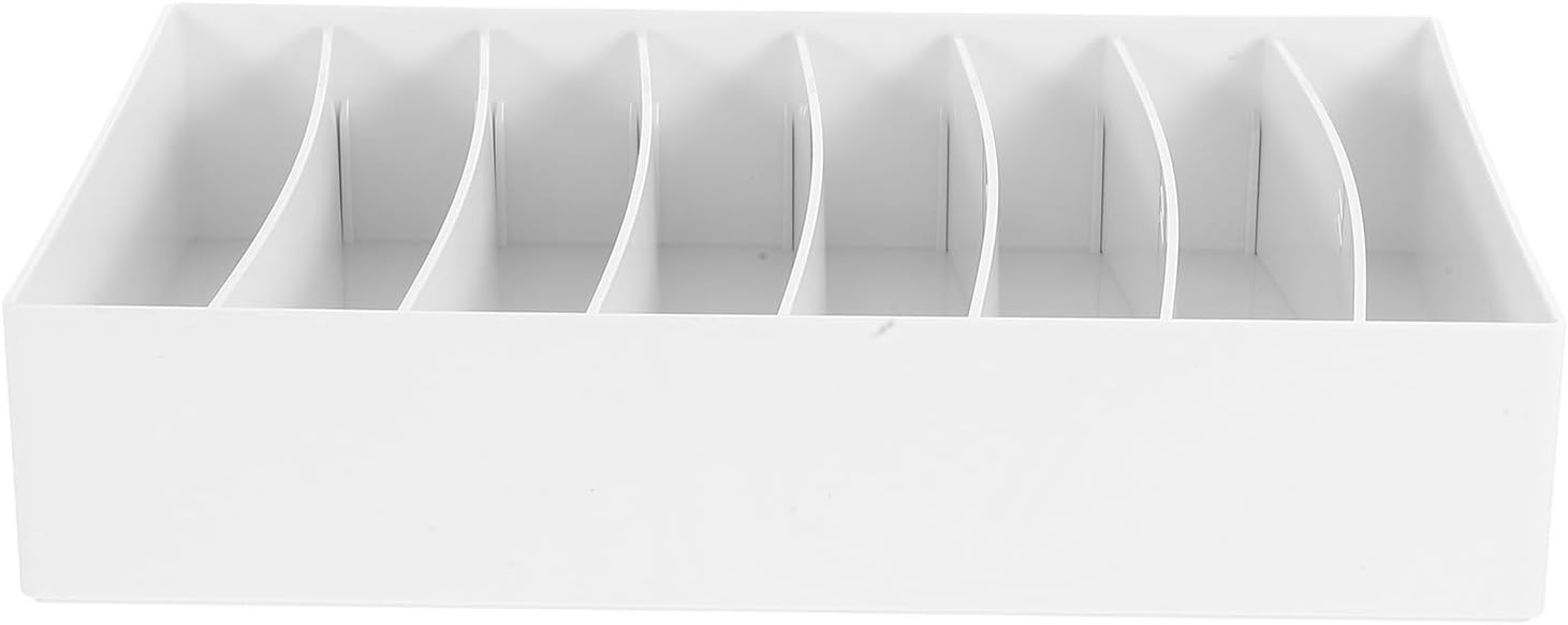 VANZACK White PET Cable Management Box Cord Storage Organizer for Desk