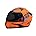 Glossy Fluo Orange With Smoke Visor