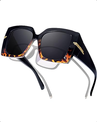 Siphew Gafas De Sol Polarizadas Para Mujer, Gafas De Sol Para Conducir, Caminar, Deportes, Protección Uv400, A05 - Lente Polarizada Gris Tortuga Negra Siphew Gafas De Sol Polarizadas Para Mujer, Gafas De Sol Para Conducir, Caminar, Deportes, Protección Uv400, A05 - Lente Polarizada Gris Tortuga Negra