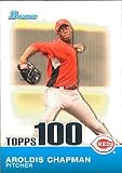 2010 Bowman Topps 100 Prospects #TP2 Aroldis Chapman Cincinnati Baseball Card NM-MT