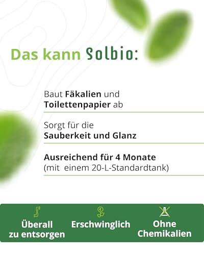 Abwassertank Reiniger Solbio Original Sanitärflüssigkeit 1,6l Bio