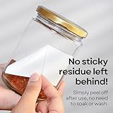 Freezer Labels Stickers - 300 White Sticky Labels (6x3 cm) - Oil & Waterproof Food Label for Jar, Pantry & Container - Personalised Stickers Label for Kitchen Organisation & Meal Prep - Image 5