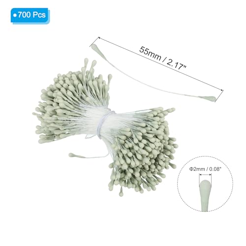 Étamines de fleurs artificielles 2 mm double tête perles mates loisirs - 3