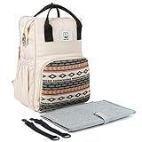 ✔ Práctico & Duradero: nuestra mochila para pañales utiliza telas livianas que pueden reducir el peso de carga, y el material de tela Oxford también es ligeramente impermeable. Costuras de precisión, apertura de hilo apretado, puede aumentar la carga, no es fácil de rasgar.