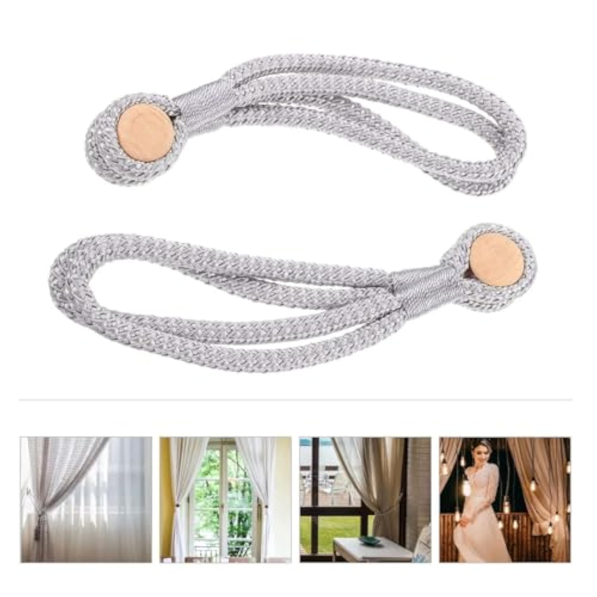 Magnetic Curtain Tiebacks, Strong Hold for Elegant Drape