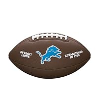 Wilson American Football NFL TEAM LOGO, Offizielle Größe, Mischleder, Detroit Lions