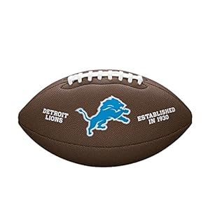 NFL Team Logo Composite Football, Official – Detroit Lions