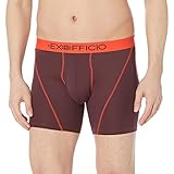 ExOfficio Men's Give-N-Go Sport 2.0 Boxer Brief 6', X-Large, Baroque/Molten Lava