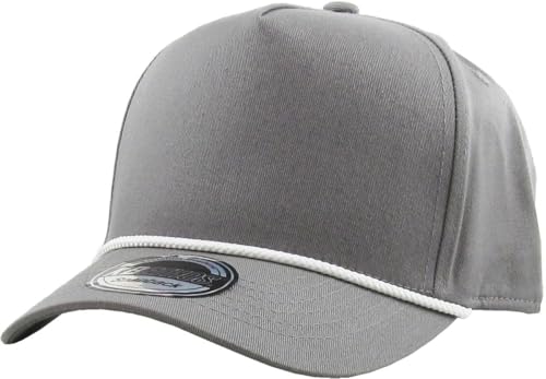 Image of KBETHOS Pro Style 5 Panel Rope Baseball Cap with Adjustable Snapback