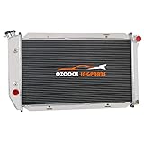 OzCoolingParts 72-79 Lincoln & Mercury Radiator, 4 Row Core Full Aluminum Radiator Replacement for 1972-1979 73 Thunderbird/Torino/Mongeto/Ranchero, Lincoln Mark IV, Mercury Cougar/XR7 and More, L6 V8