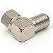 Blacell (5 Pack) 3Ghz Coax Cable 90°Degree F Female to Male Connector Right Angle Adapter - Corner Coax F RG6 Coupler Adapter Connector Joiner