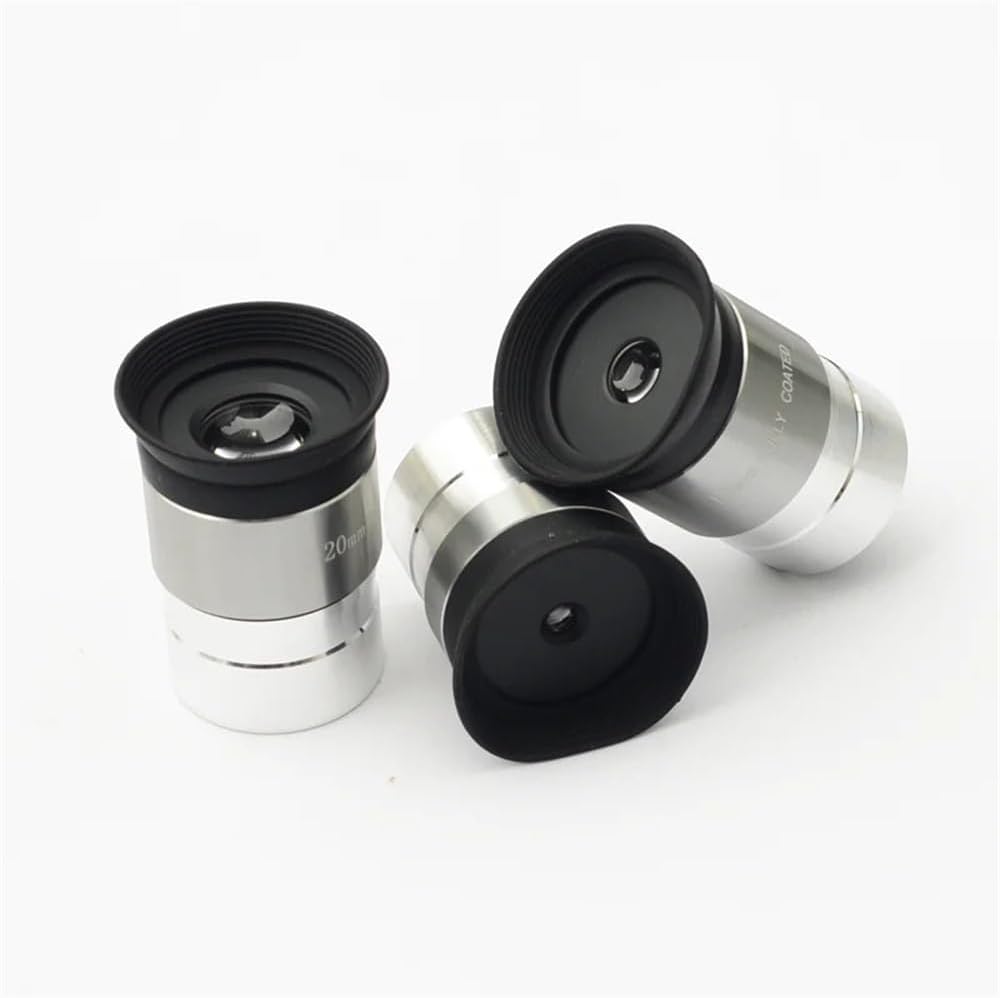 Astrophotography Accessories Astronomical Telescope Accessories 1.25 Inch Eyepiece 4/10/20mm Optical Lenses Metal(Focal Length 20mm)