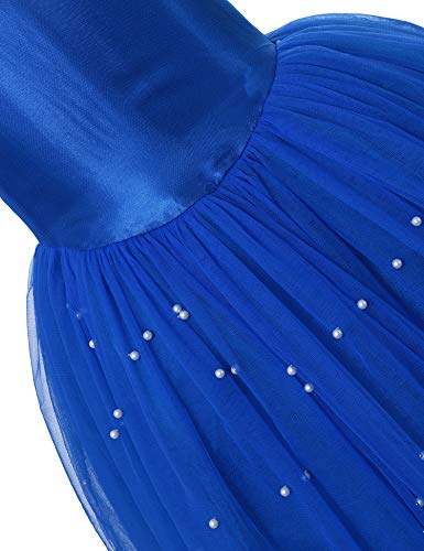 Muababy Girls Ice Snow Queen Sequin Princess Upgrade Deluxe Costume Long Sleeve (2-3T, Blue) #TOP3