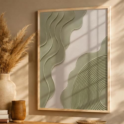 Image of kotart Decorative Modern Wall Art Painting With Frame | Modern Painting For Living Room Bed Room Hotel Wall Decor Digital Reprint (13X17 inch)