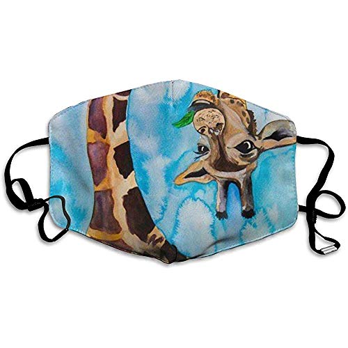 Preisvergleich Produktbild Mundmasken gemalt Giraffenmuster Unisex Anti-Staub waschbar Wiederverwendbare Mundmaske Modedesign für Mädchen Frauen Jungen Männer