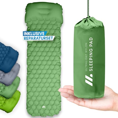 Produktfoto von NORDMUT® Isomatte Outdoor [mit Reparaturset] Isomatte Camping | Isomatte Ultraleicht für Wandern, Outdoor, Camping -&hellip;