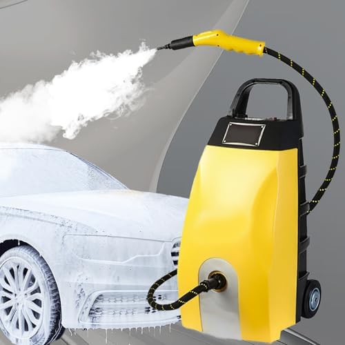 High-Pressure Steam Cleaner, 3000W 3.5L, 110℃ Blue Steam, 5.0 Bar Fast Heat-up in 40s, 6 Accessories for Home, Car, Range Hood & Air Conditioner Cleaning