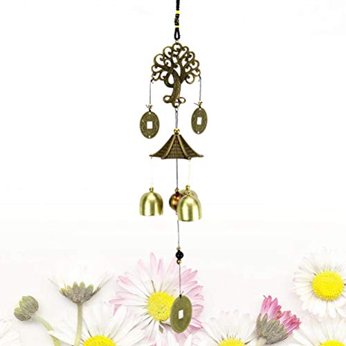 Vosarea Enfeites para pendurar sinos de vento para árvore ao ar livre, interior, pátio, jardim, vara