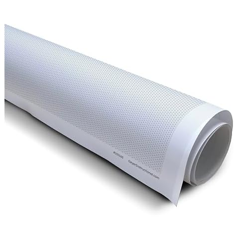 Geyer Instructional Products - 36" x 120" Large Isometric Graph Paper Roll, 1/4" Black Grid, Ideal for School Classroom Graphing, Designing Blueprints & Floorplans, Tabletop Gaming & Custom Mapping Cover
