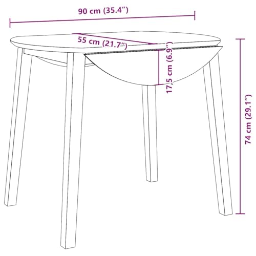 Table de salle à manger en hévéa pour optimiser les petites pièces