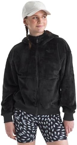 THE NORTH FACE Girls' Osito Full Zip Hoodie, TNF Black, X-Large