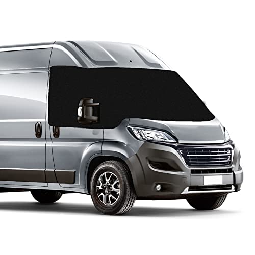 LC-AUTO Cubierta para parabrisas de coche para Fiat Ducato Oxford, protección solar, impermeable, resistente a la intemperie, heladas, nieve