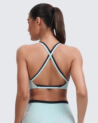 Image of Aoxjox Women's Workout Sports Bras Fitness Metamorph Sienna Twist Bra Yoga Crop Tank