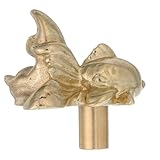 Laiton : fabriquée en laiton, cette poignée est durable et fiable, garantissant une utilisation prolongée. boutons de tiroir en forme de poisson, poignées de tiroir en laiton en forme d'animaux