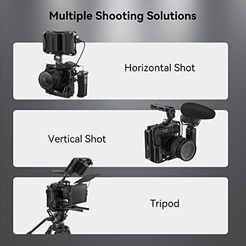 Smallrig X-H2 X-H2S Camera Cage For Fujifilm X-H2 / X-H2S With Ft-Xh/Vg-Xh Battery Grip, Video Making Camera Rig With Cold Shoe Mount And Nato Rail - 3933 #TOP6