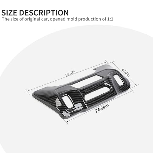 Linskip One-Touch Roof Panel Trim Compatible with 2024 2025 Jeep Wrangler JL 4XE & Gladiator JT, Overhead Feature Decor Cover for Jeep Wrangler Interior Accessories(Carbon Fiber Black) by Linskip - Used condition - Image 6